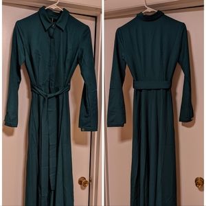 Annah Harari Emerald Shirt Dress